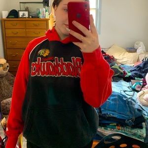 Black hawks sweatshirt